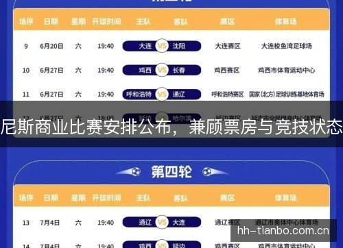 尼斯商业比赛安排公布,兼顾票房与竞技状态 尼斯商业比赛安排公布,兼顾票房与竞技状态